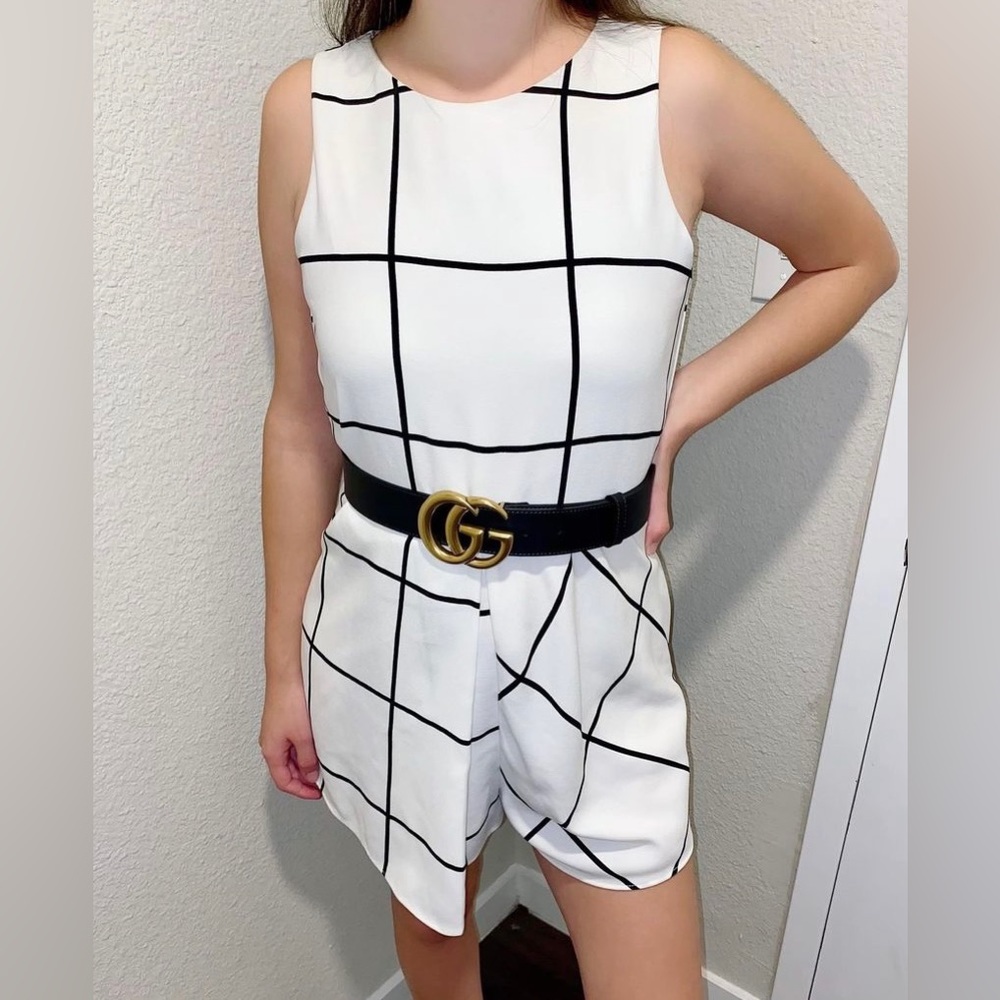 Zara Black&White Romper size small